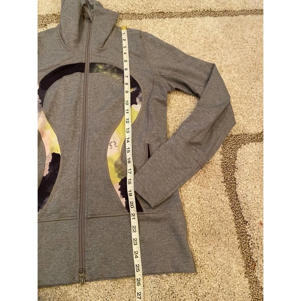 Lululemon In Stride Jacket Gray Citron Tinted